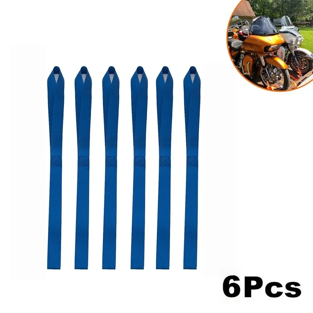 Multipurpose Soft Loop Tie down Straps for ATV Motorcycles Scooters Dirt Bikes Lawn Equipment - Secure Luggage & Motor Tie-Downs