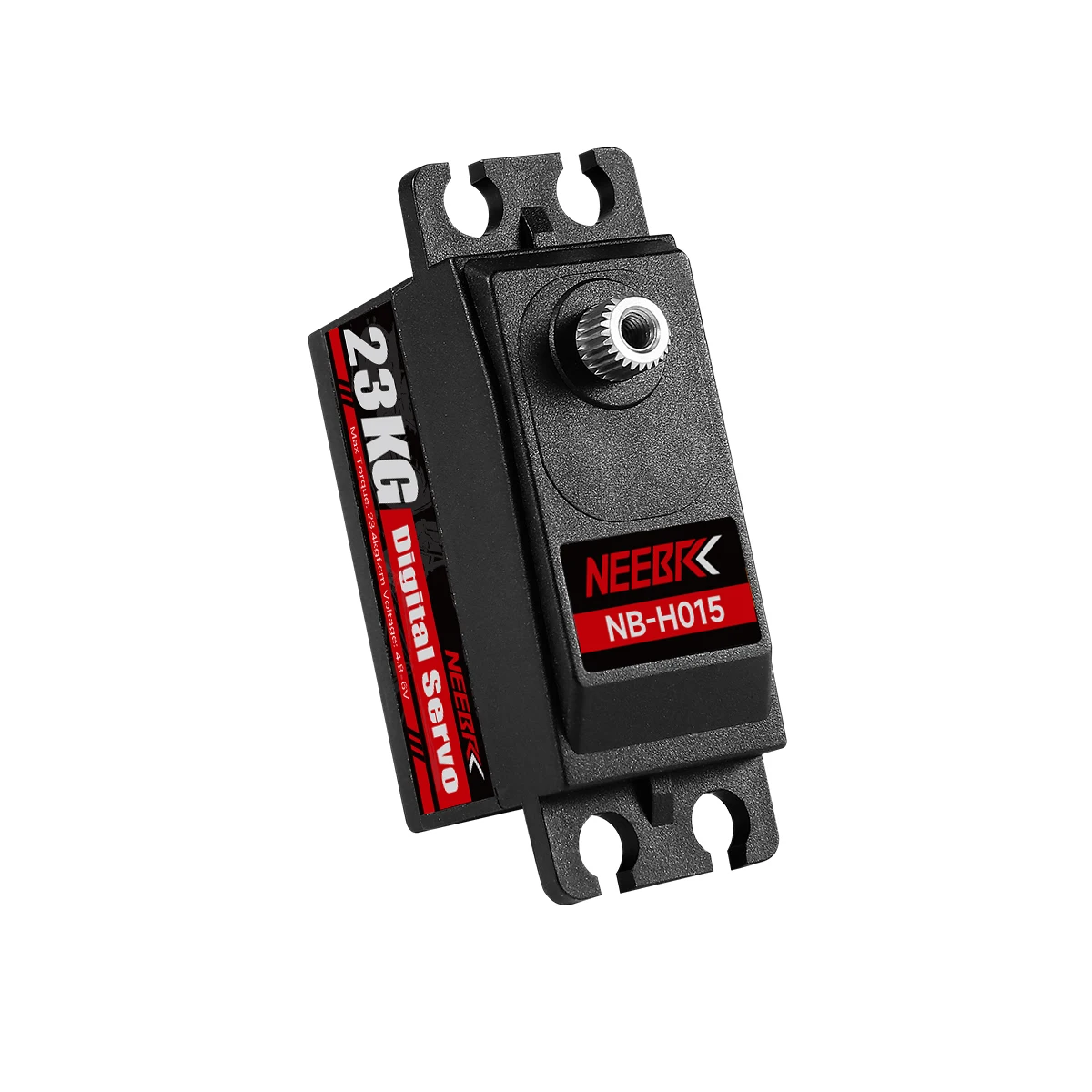 NEEBRC – Servo numérique Standard à corps court de 23KG, engrenage métallique à grand couple, profil bas pour voiture Robot Axial Scx10 chenille 1/8 1/10 RC