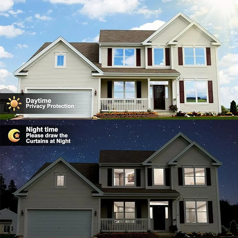 نافذة الخصوصية فيلم طريقة واحدة الخصوصية النهار ذاتية اللصق الفينيل الشمس حجب المضادة للأشعة فوق البنفسجية عاكس نافذة تينت للمنزل والمكتب