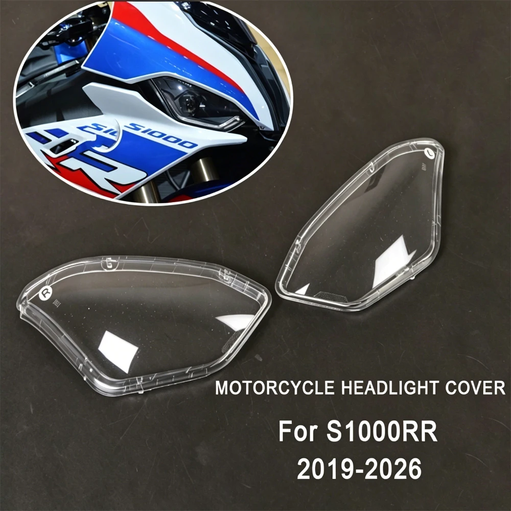Clear Headlight Cover Shell For BMW S1000RR S 1000 RR 2019-2026 Motorcycle Headlamp Guard Housing Protective Accessories