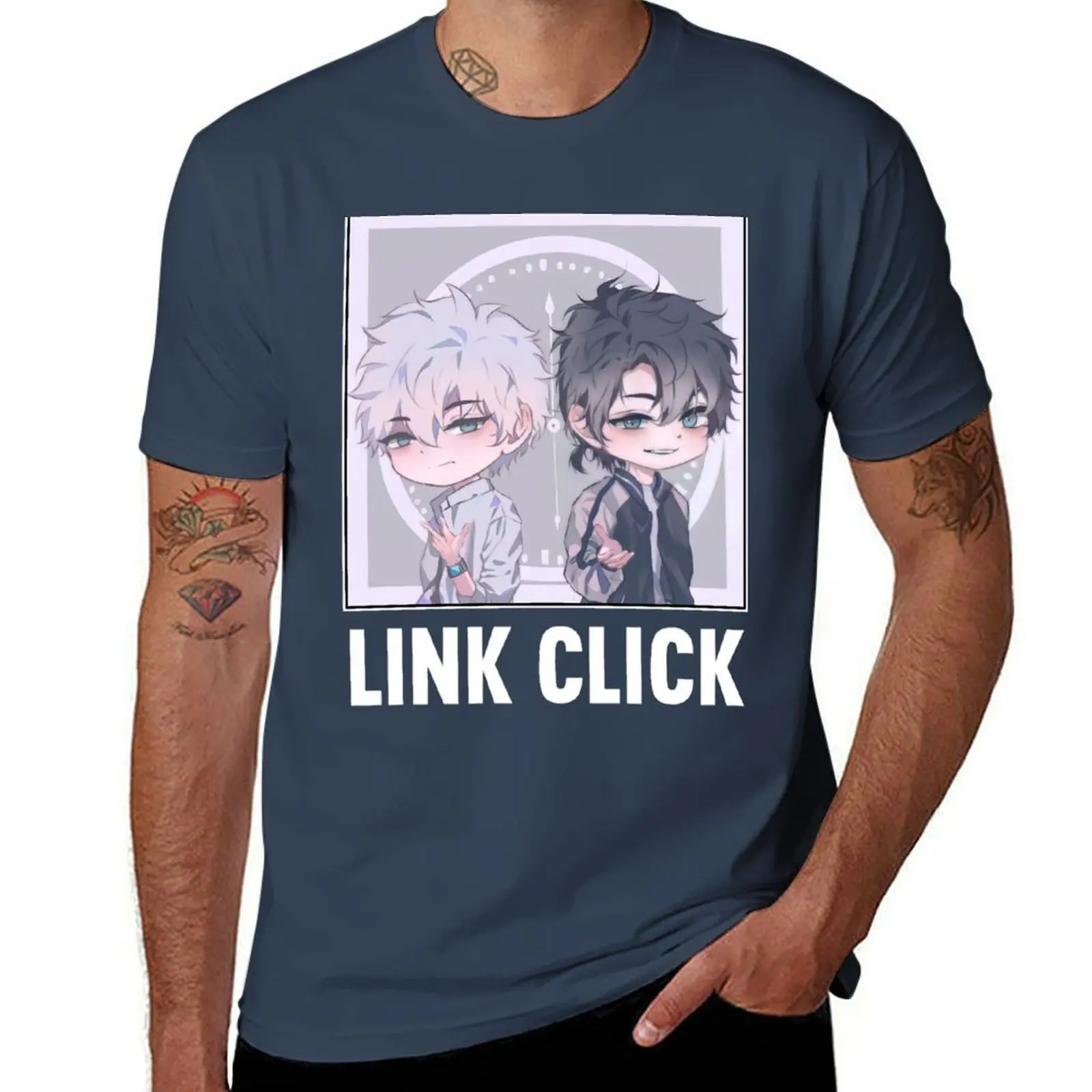 

Link Click T-Shirt man t shirts cotton man t shirts graphic cotton t shirts high quality T-Shirt