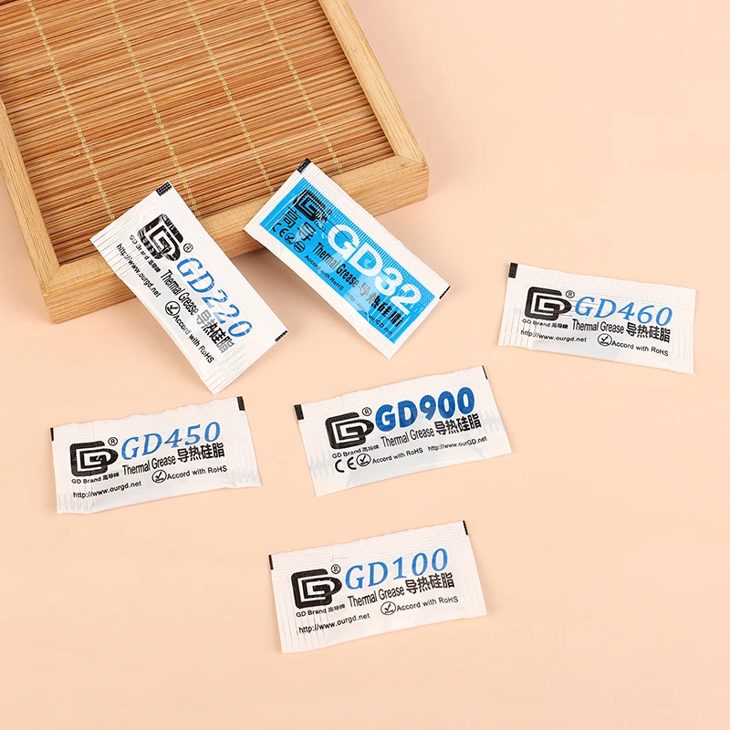 10 Uds grasa térmica para P1S A1 Mini pasta térmica GD32 GD100 GD220 GD450 GD460 GD900 para piezas de impresora 3D