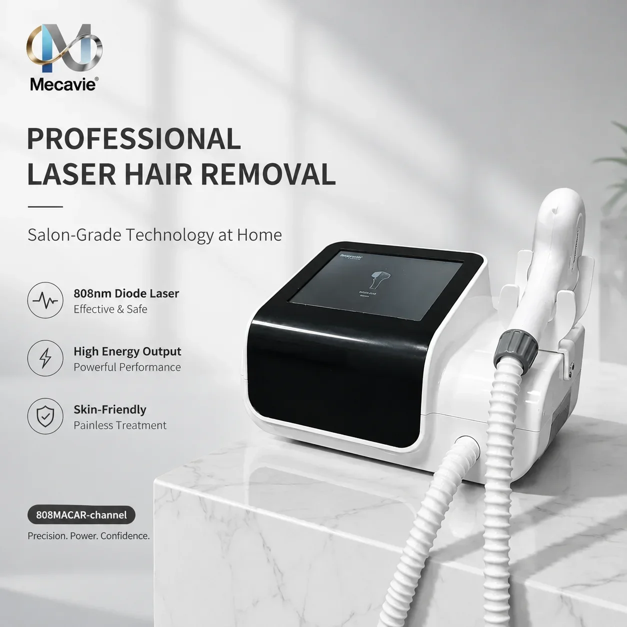 808nm Mini Diode Hair Removal Machine Portable Beauty Device Ice Cooling Touch Screen Home Salon Equipment