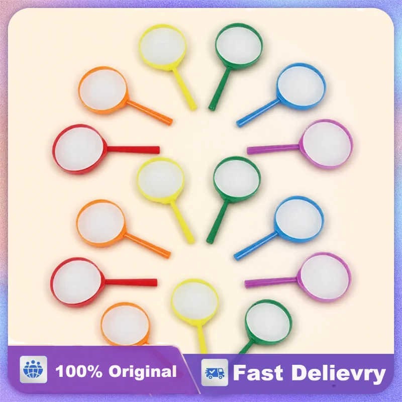 

15pcs Optical Magnifying Glass Kids Magnifier Portable Handheld Reading Exploration Durable Children Science Party Favors