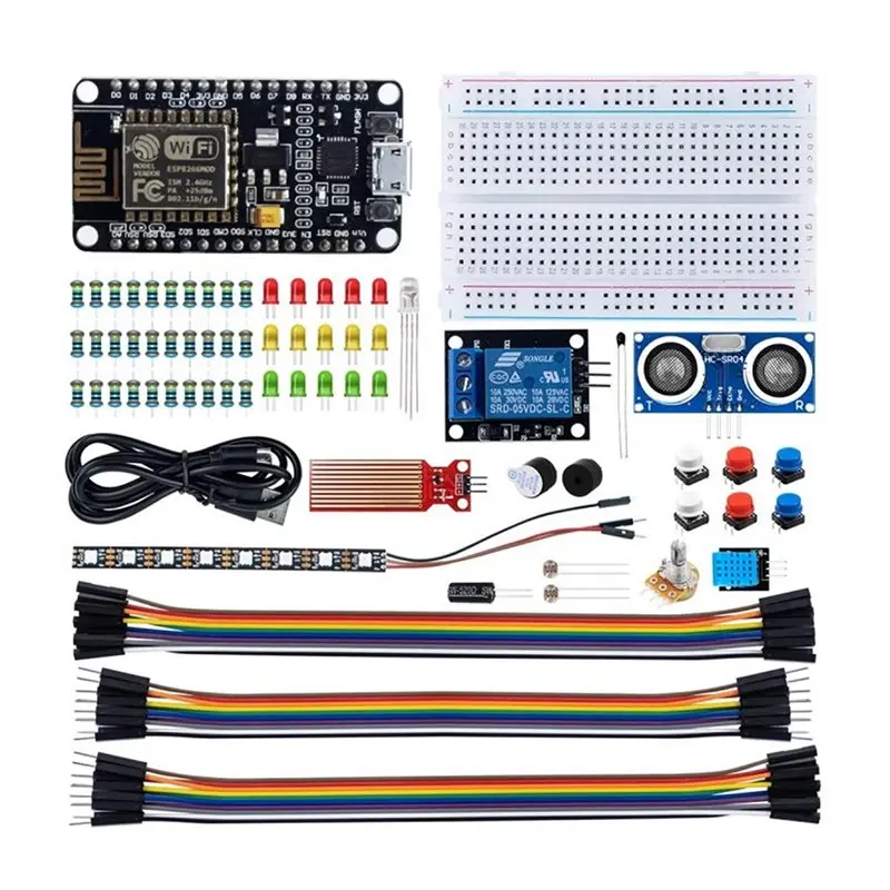

ESP8266 Wifi Development Kit-Iot Starter Kit Featuring Breadboard, Wifi Sensor,And Essential Components For Arduino Projects-Y41