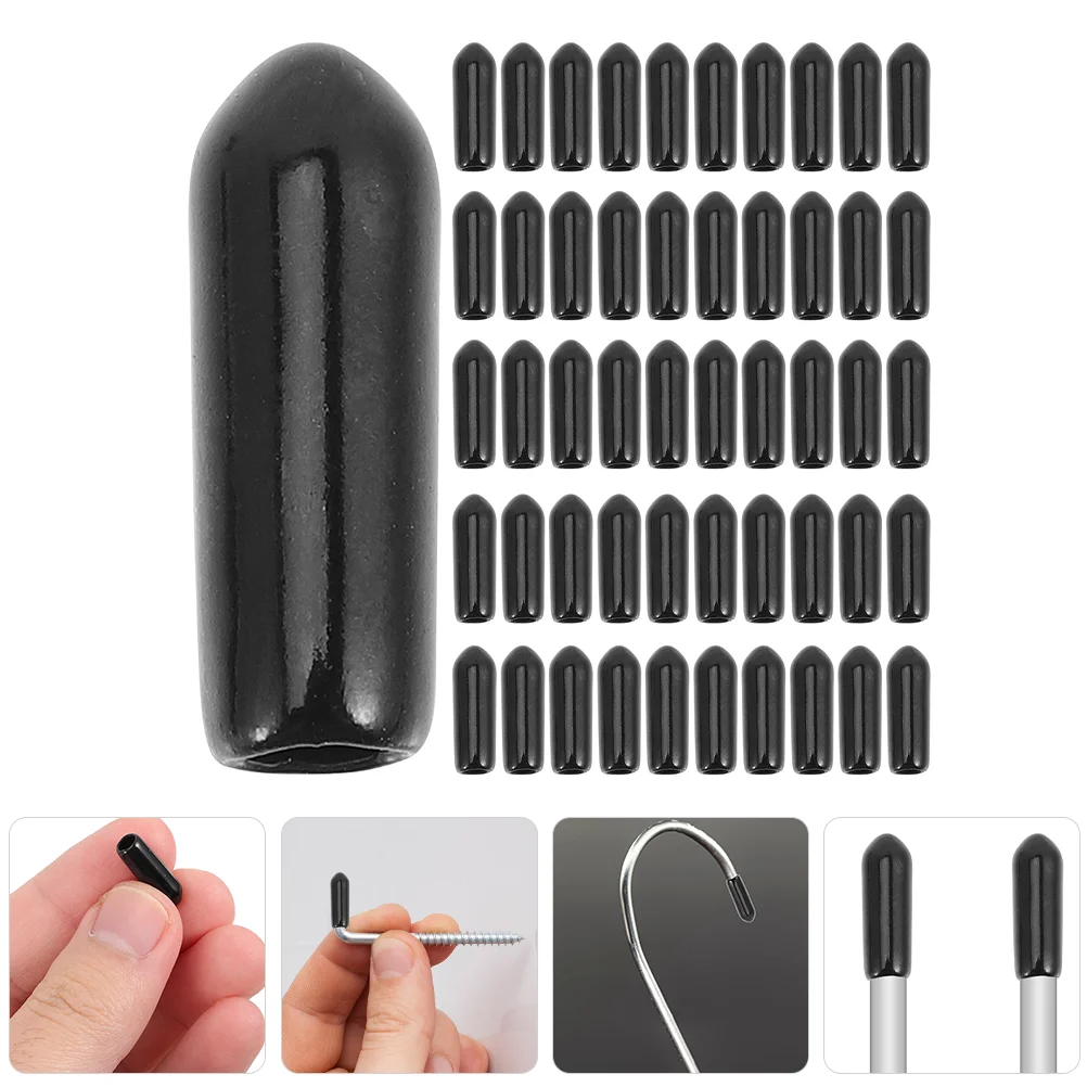 300 Pcs Hook Holder Pegboard End Tips Dishwasher Cover Rubber Replacement Parts Prong Rack Covers Caps