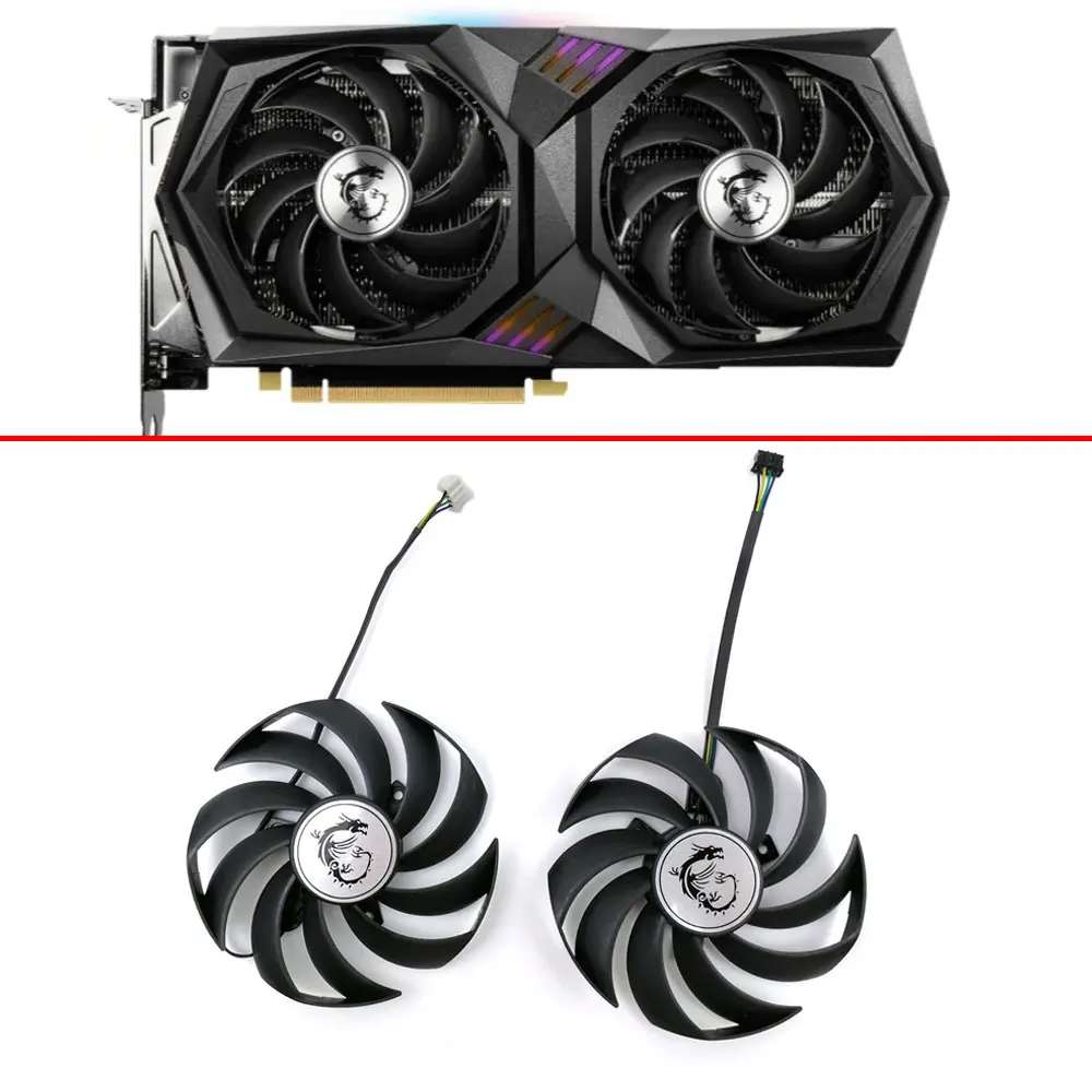 

New PLD10010S12HH RX 6700 6600 XT VGA GPU Cooling Fan RTX3060 For MSI RTX 3060 3060Ti GAMING X Video Graphics Cards Cooler fan