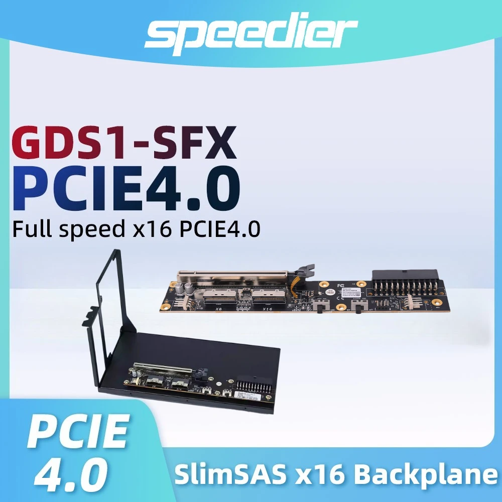 

SlimSAS Graphics GPU Dock / Bracket External Graphics Card eGPU Supports GDS1-SFX Power Supply PCIE 4.0 X16 Riser Card Oculink