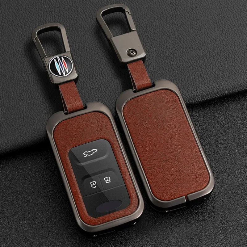 Alloy Car Key Case Cover Key Protector Shell Fob Accessories For Chery Tiggo 3 5X 4 8 Glx 7 2019 2020 Arrizo For Cheri Tiggo 8