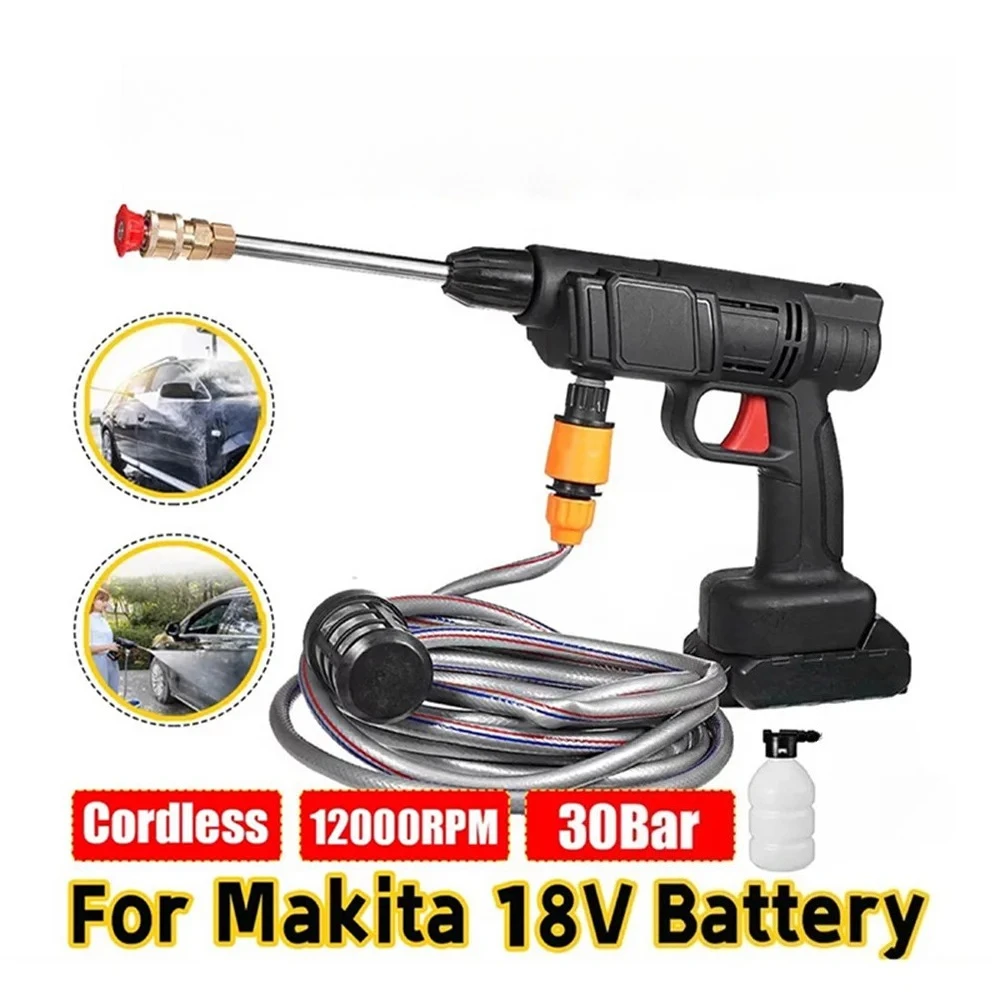 

No battery 30BAR Cordless High Pressure Cleaner Washer Spray Water Gun Car Wash Pressure Water Cleaning Machine