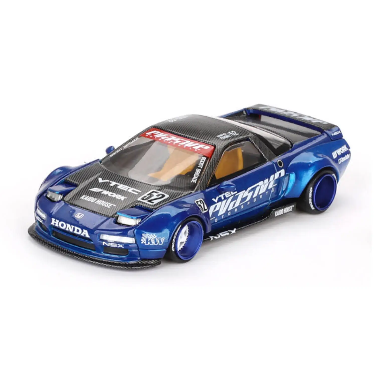 Kaido Huis + MINIGT 1/64 Honda NSX Evasive V2 KHMG137 Auto Legering Motorvoertuig Diecast Metaal Model Kinderen Kerstcadeau Speelgoed voor Jongens