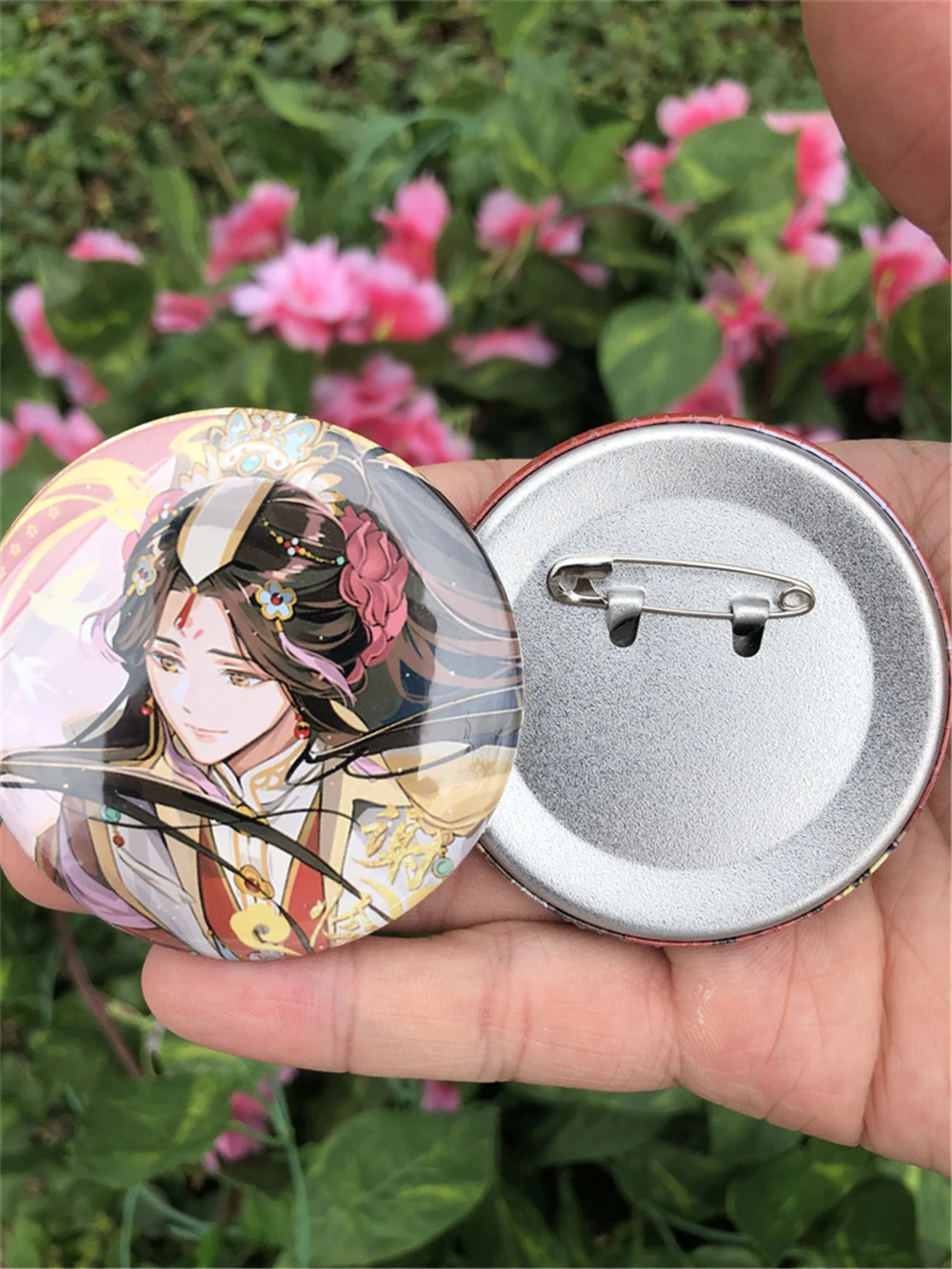 Anime Heaven Official's Blessing Xieling Huacheng Cosplay Badge Pin SPTE Tinplate Brooch Prop