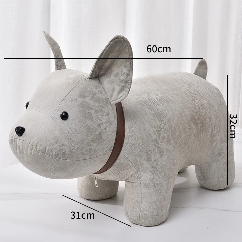 Banqueta baixa em estilo cartoon infantil, sofá removível e lavável, elefante e urso, cadeira de sapato de algodão, sapato doméstico