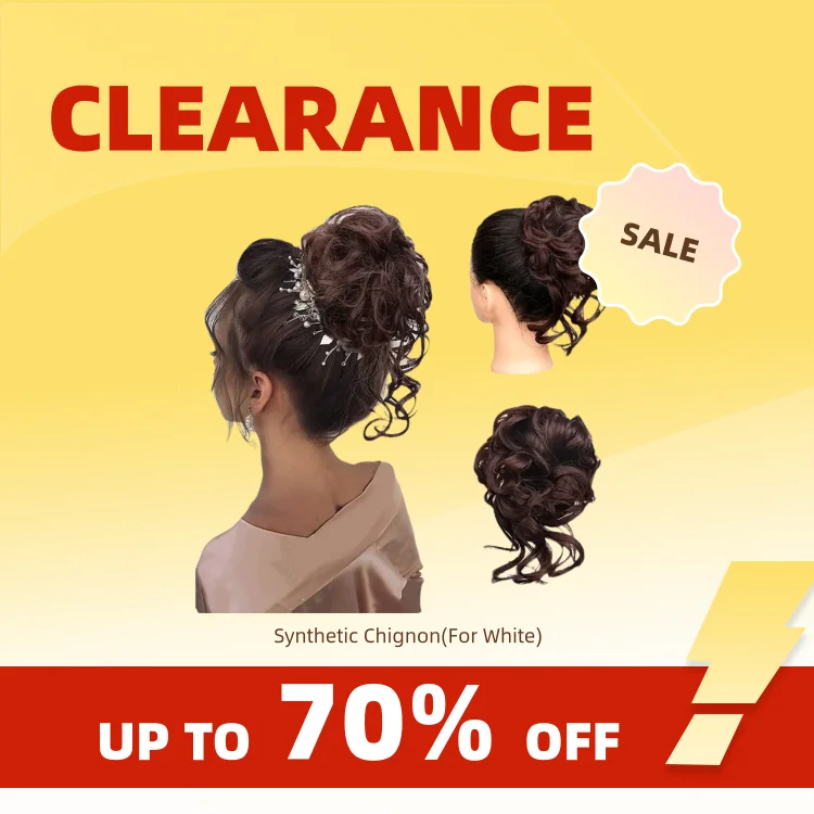 Clearance_Synthetic Curly Wavy Messy Bun Hair Piece for Women's Wig Hair Extensions_Continuous updates