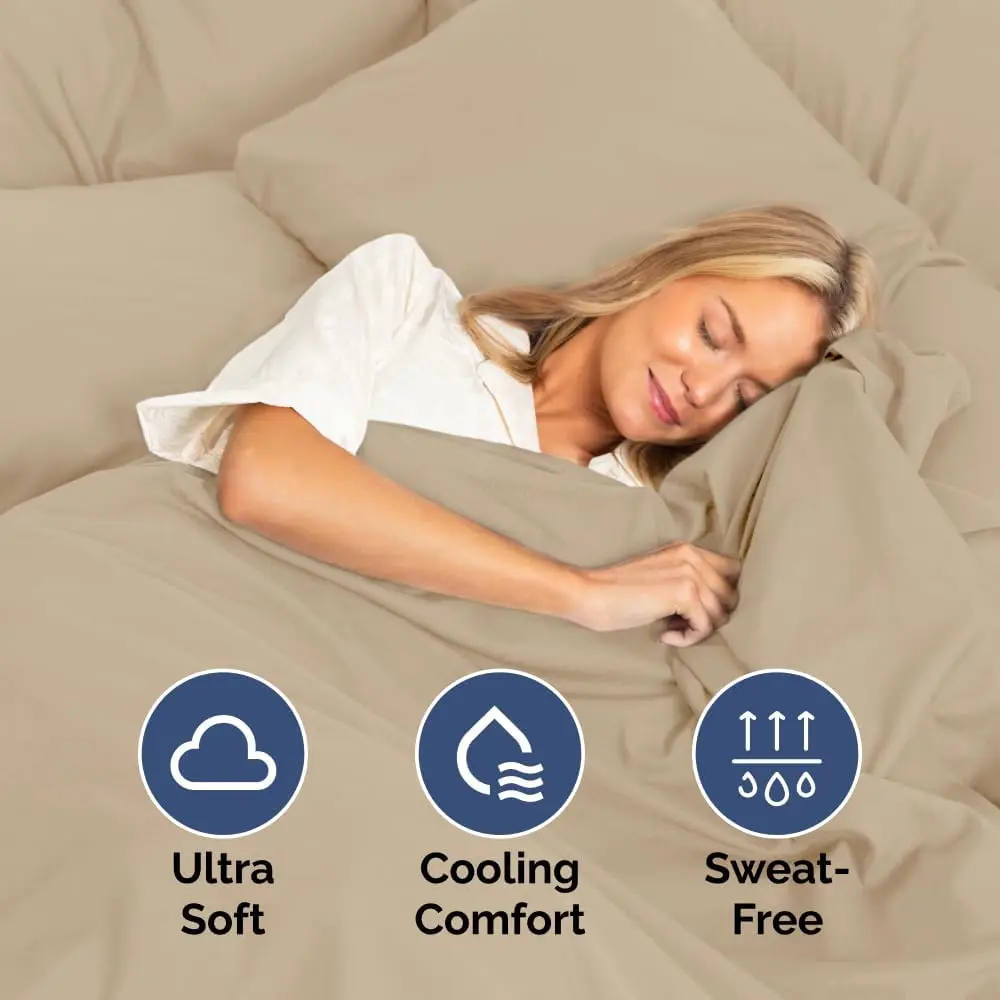 

Extra Deep Twin Xl 400 Thread Count Cotton Fitted Sheet - Hotel Luxury Single Fitted Sheet Only - Easily Fits 18"" To 24""