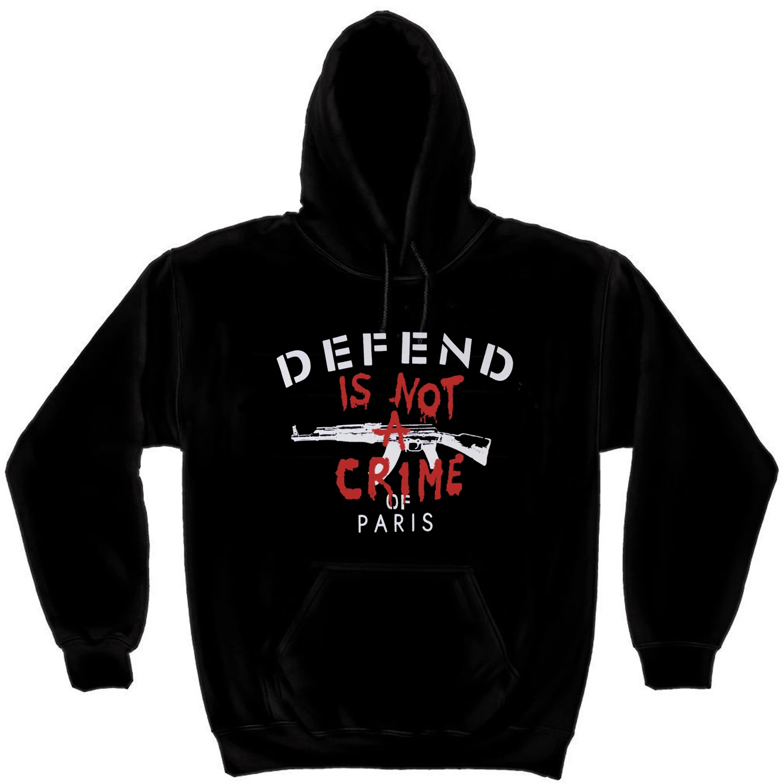 

Defend Is No A Crime AK-47 Assault Rifle 2nd Amendment Pullover Hoodie New 100% Cotton Casual Mens Sweatshirt Fashion Streetwear