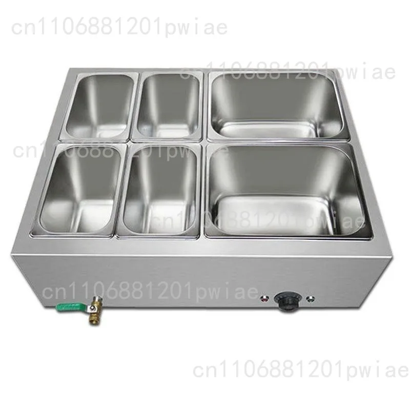 Commercial heated buffet warmer with automatic temperature control for up to 100 trays per hour