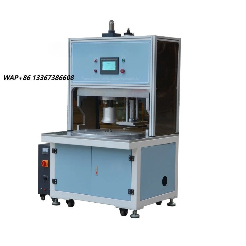 Rotary Table Cup Mask Edge Sealing Trimming Machine | Full-Automatic Ultrasonic Welding Punching Equipment for Gaz Mask
