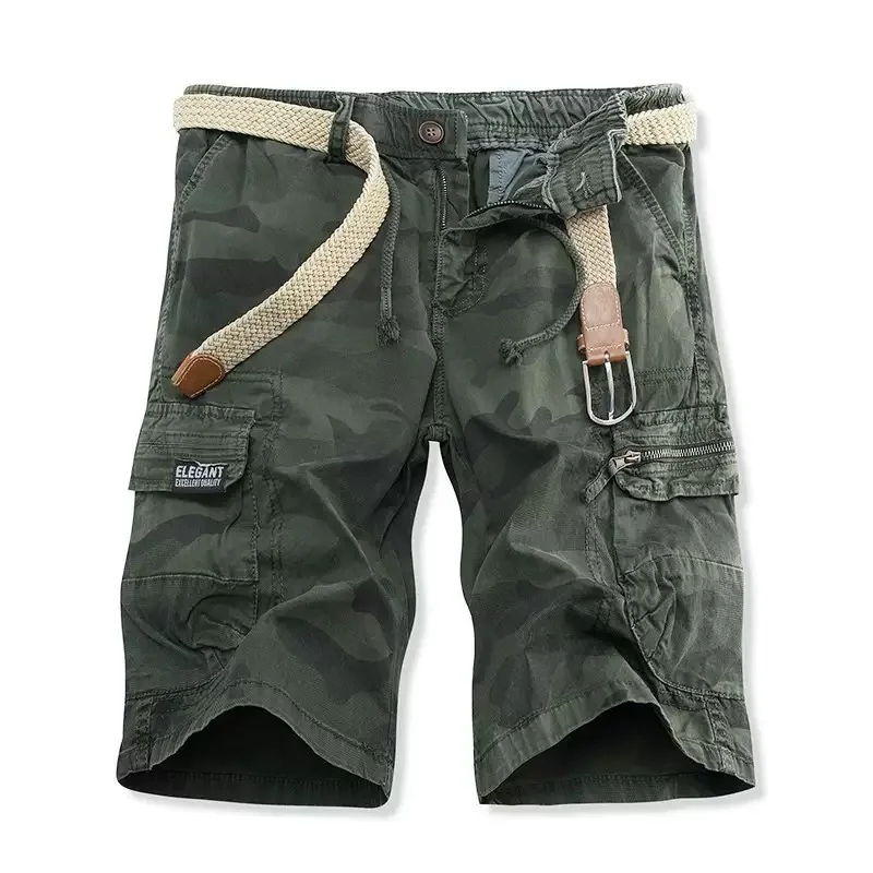 Summer New Fashionable Sports Outdoor Mountaineering Fitness Work Shorts Men's Casual Loose Straight Large Shorts L-4XL