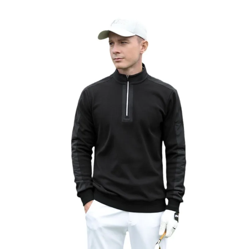 PGM Golf Men\'s Sweater Autumn and Winter Knitwear Sports Windproof Warm Long Sleeved T-shirt Golf Wear for Men Clothing YF631