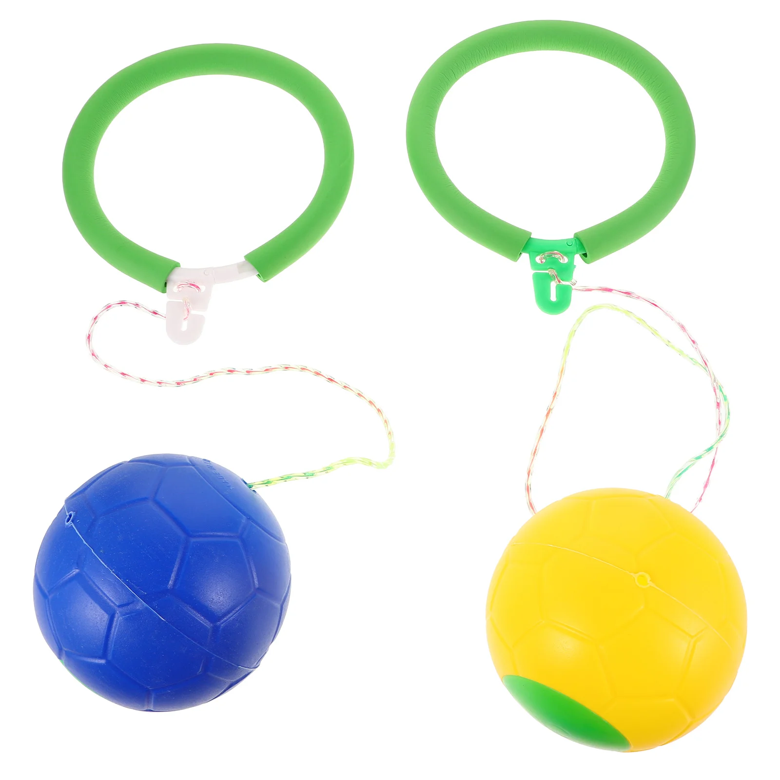 

2 Pcs Bouncing Ball Balance Jumping Hop Skip Activity Center Foot Ring Toy for Kids Fitness