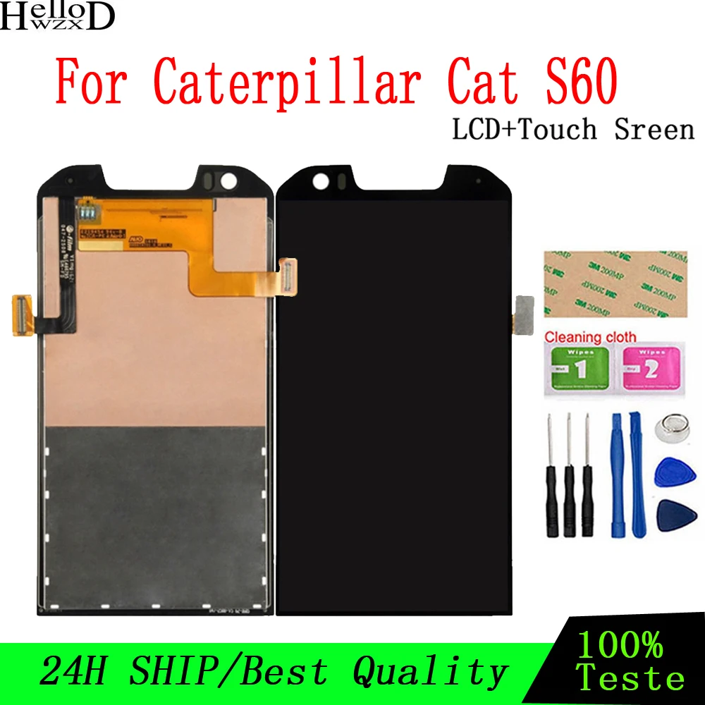 Substituição original da tela de toque da exposição do LCD de Caterpillar Cat S60