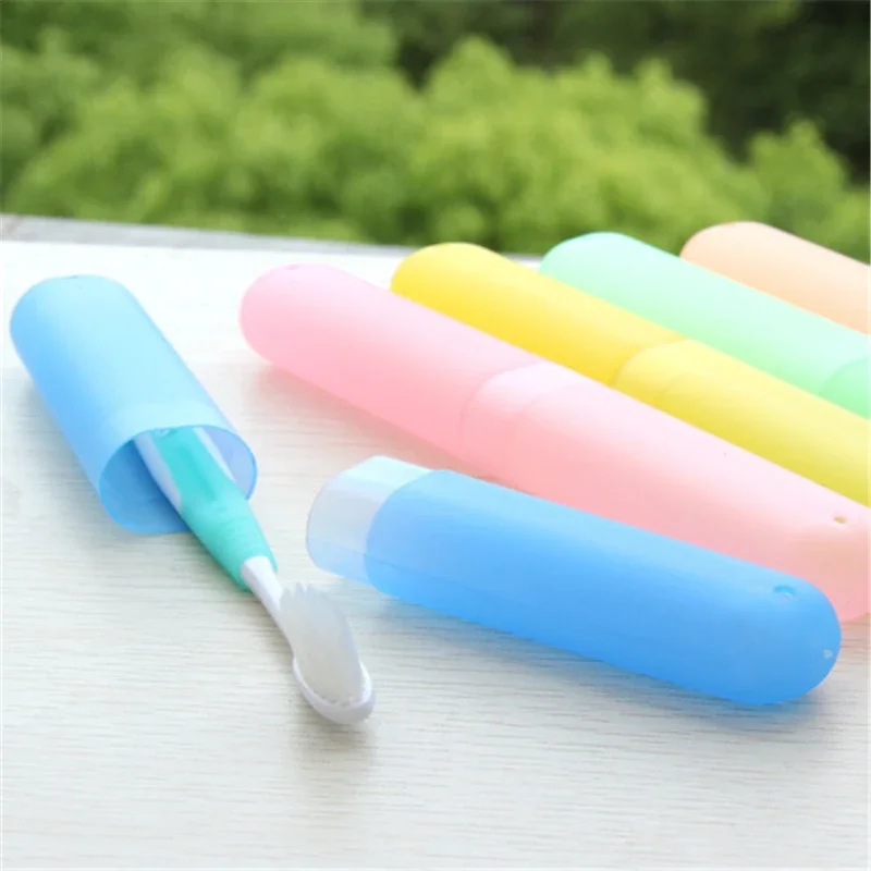 4767 new and fresh portable tube shaped toothbrush box, lovely cartoon travel and collection box wholesale 20g