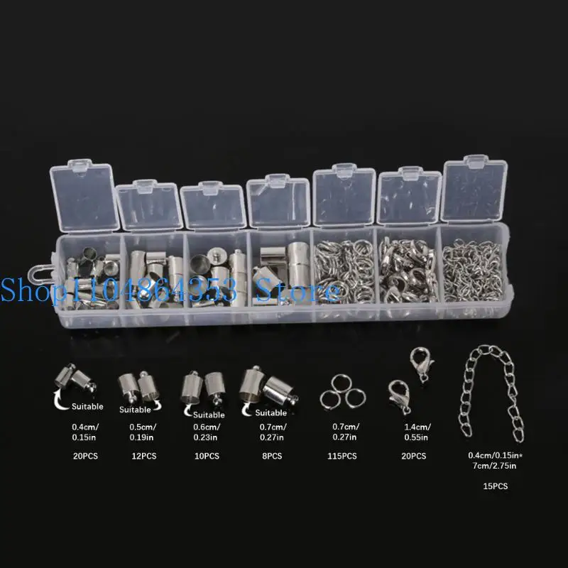 652F 300 Professional Jewelry Bead Caps Set Metal Construction Assembly For Pearls Gemstones Crafting Accessories