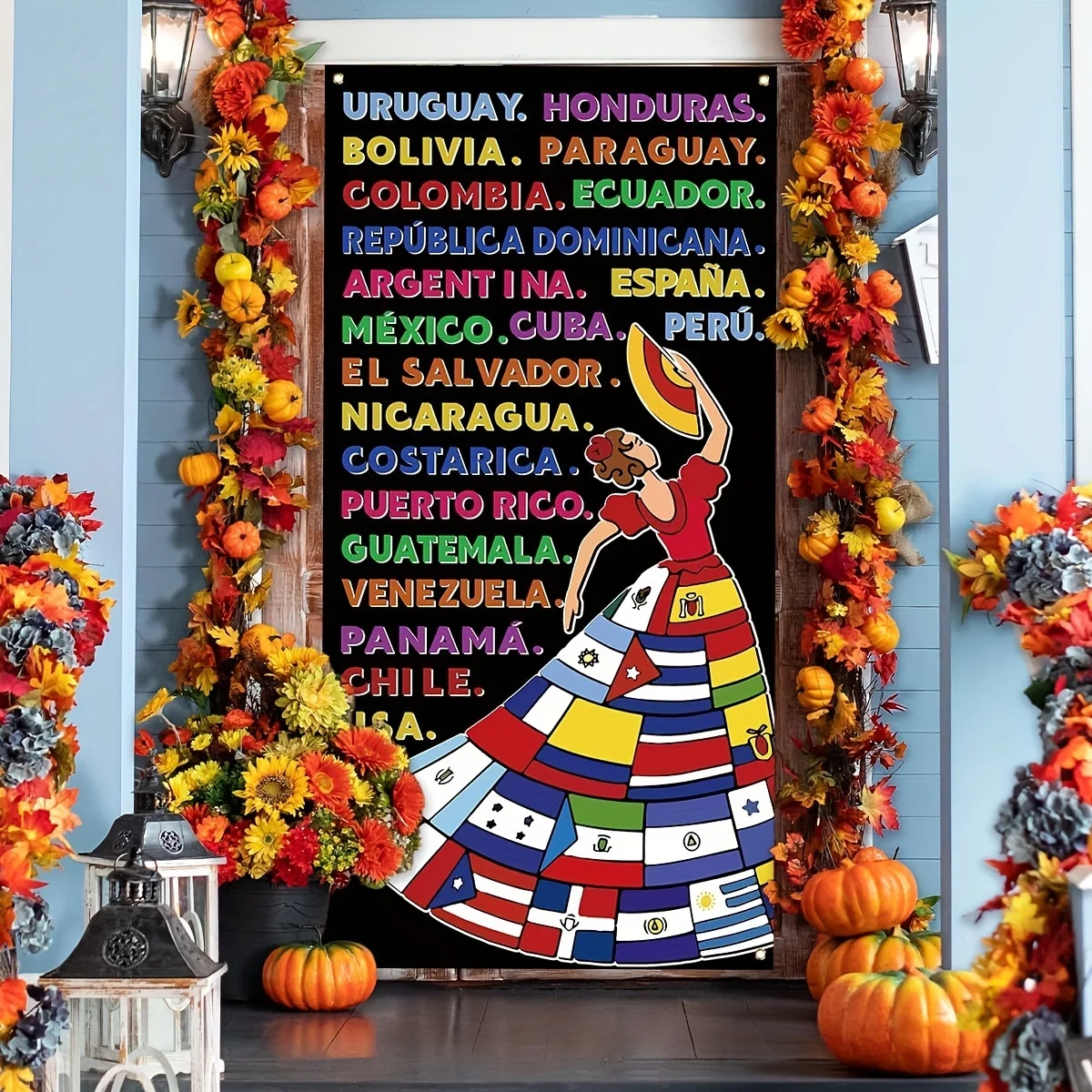 Spanish Heritage Month Door Covers Latin American Banner Spain Classroom Decorations National Spanish Heritage Month Classroom