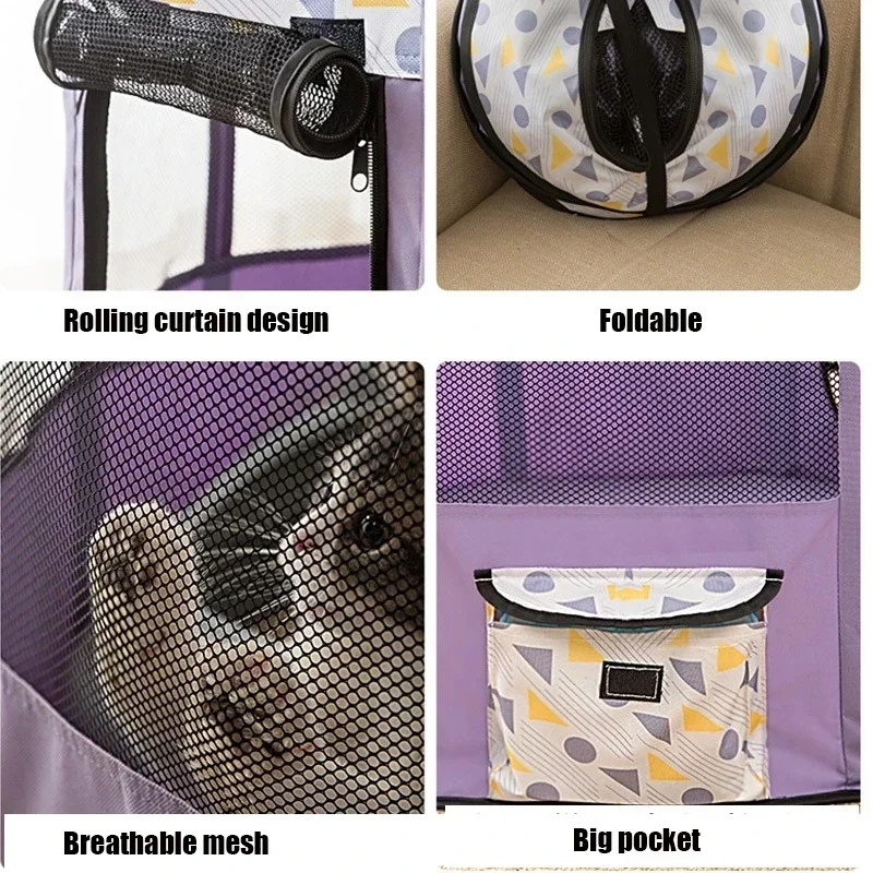 Kattenbezorgruimte met opvouwbaar ontwerp Puppy Kitten House Bedden Comfortabele katten Tentbodem Waterdichte hondenkatten Benodigdheden fatoеilioilioilio Frances