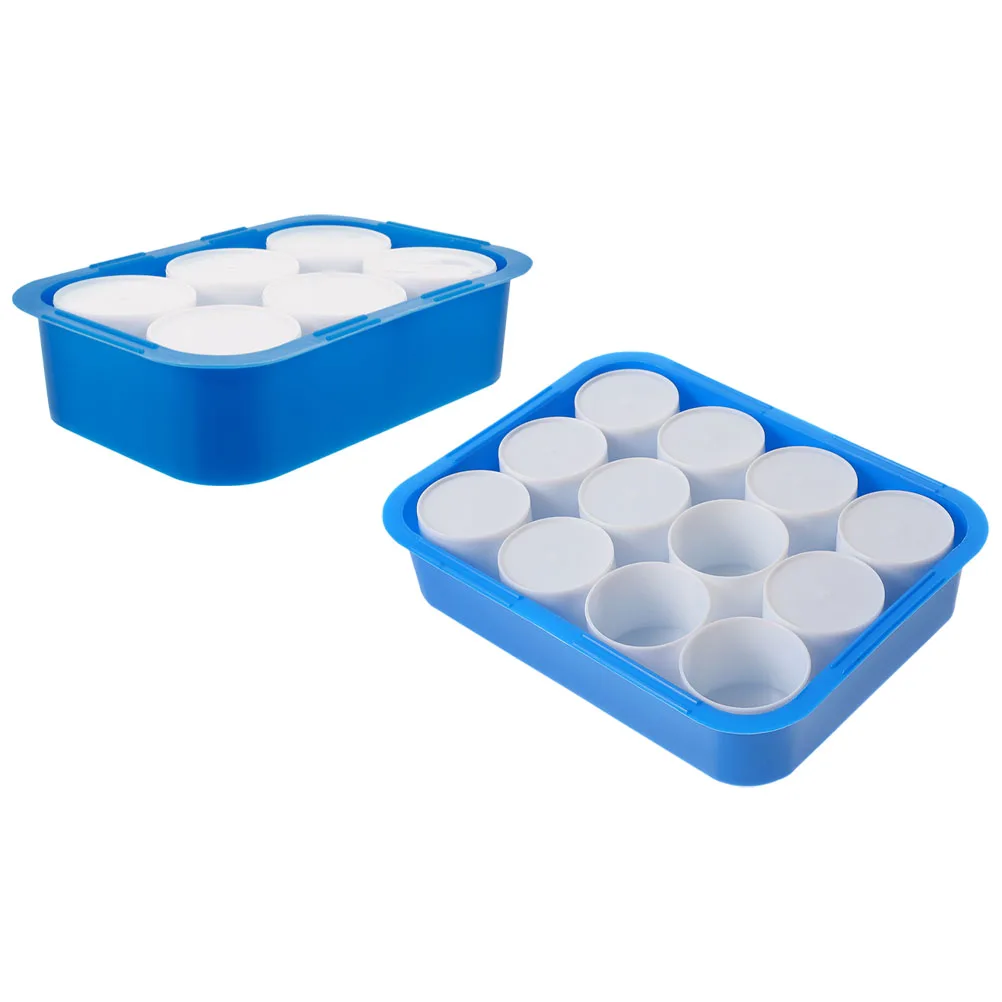 

2pcs Watercolor Oil Painting Palette Box NonMetal Pallet Mixing Cups Tray Artists Portable Durable