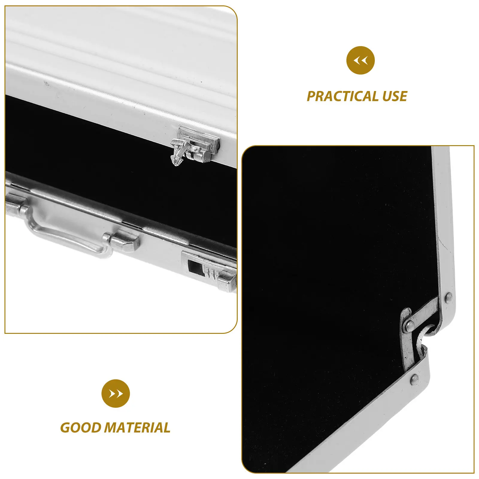 Compact Aluminum Alloy Card Storage Case Slim Protective Design for Business Visiting Name Id Trading Game Index Cards Organizer
