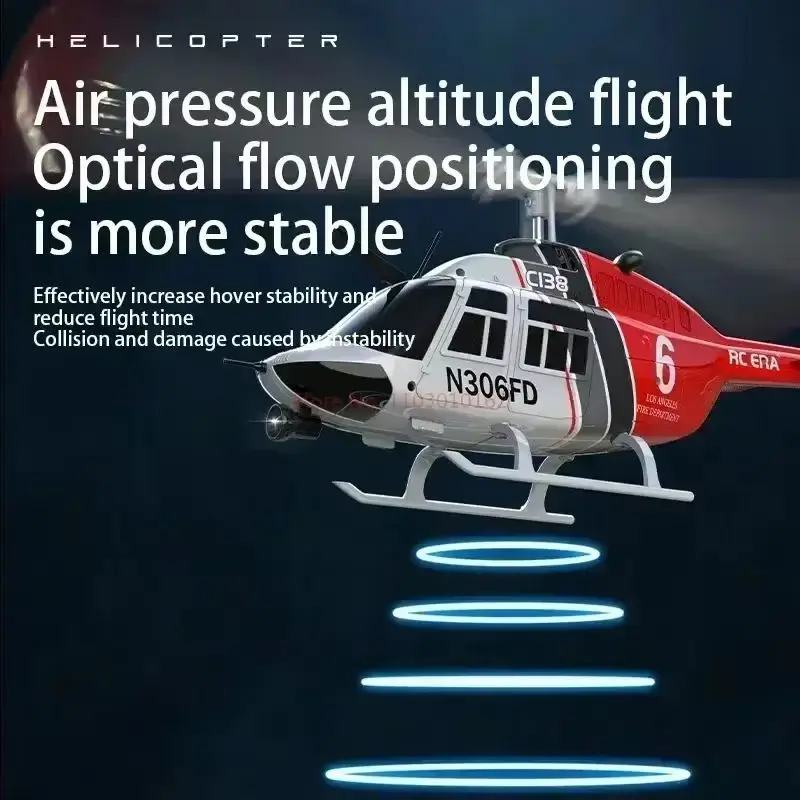 Nowy 1:36 pilot zdalnego sterowania symulacja Rc Bell 206 helikopter C138 wysokość trzymanie 2.4g oryginalny 6-osiowy żyroskop dla ekspertów