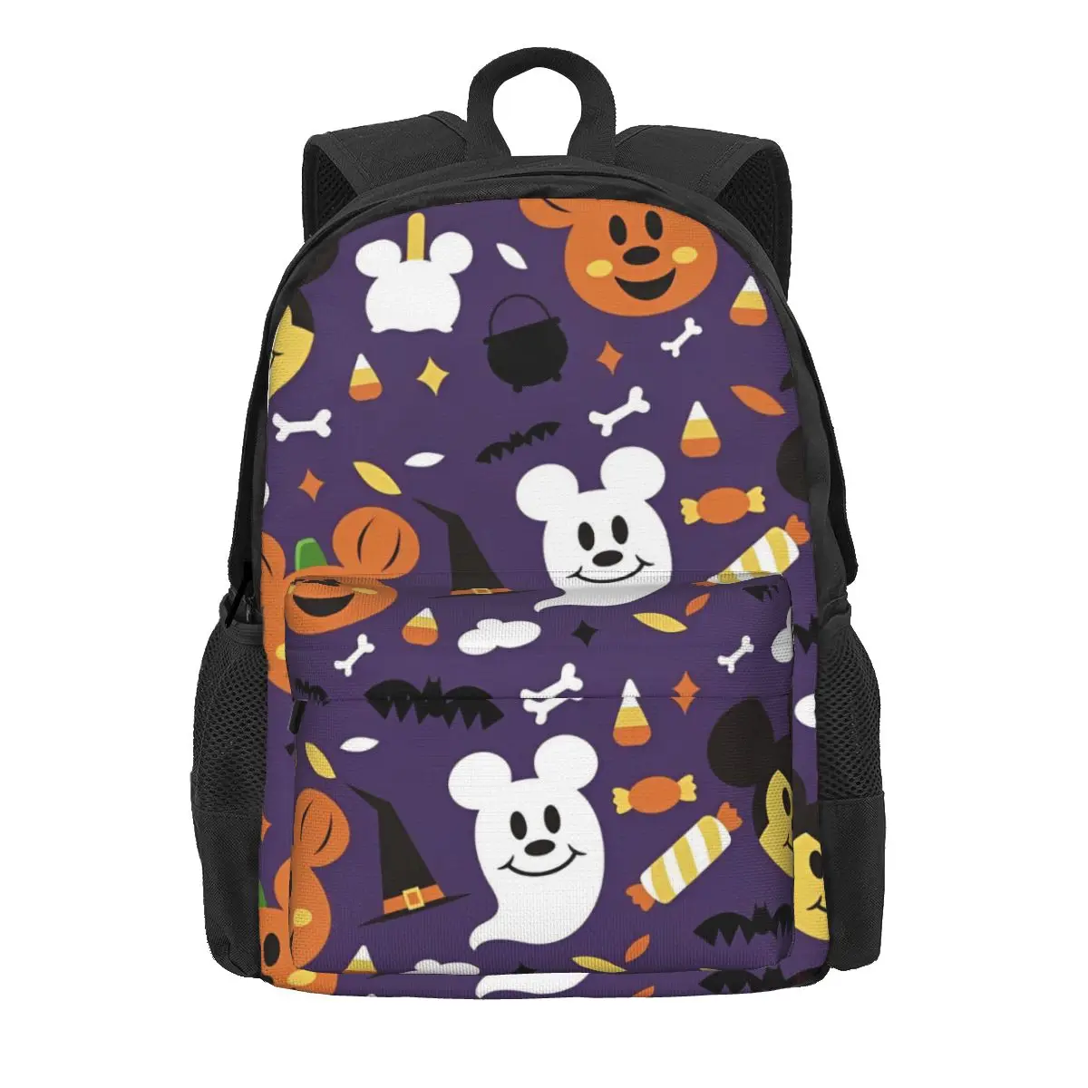 

Mickey Mouse Halloween Pumpkin Women Backpack Mochila 3D Print Student School Bag Computer Teenage Waterproof Travel Rucksack