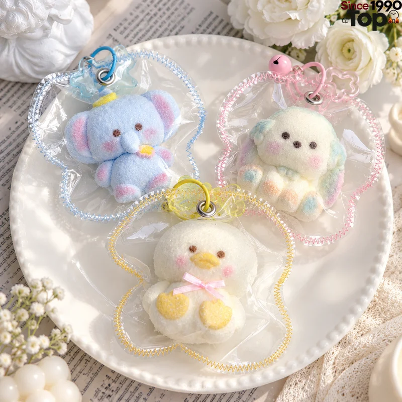 Cartoon Animal Doll Squeeze Toys Food-Grade Silicone Toy Slow Rebound Decompression Gift Keychain Pendant For Adults Decoration