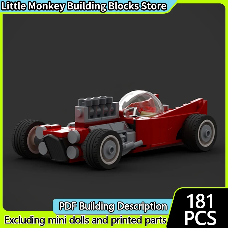 

Конструктор MOC: Модель гоночного автомобиля, классический модифицированный гиперкар, модульная технология, детский праздничный подарок, набор для сборки игрушки