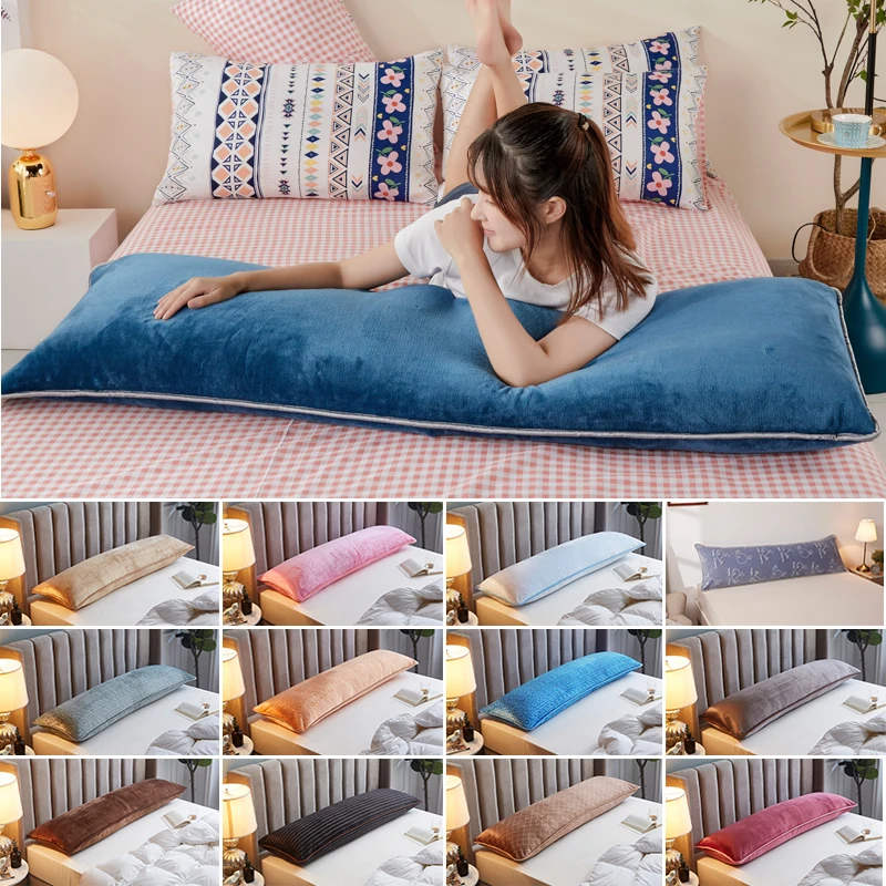 

Soft Thick Flannel Long Case Large Size 120/150/180cm Bedding Body Pillow Cover Pillow Case Comfortable Warm Cushion Cover