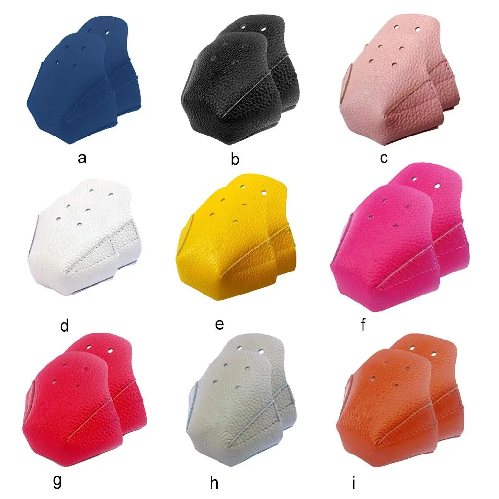 1 Pair Toe Caps Protectors PU Leather Consistent Protection Universal Roller Skate Toes Guards Sports Accessories