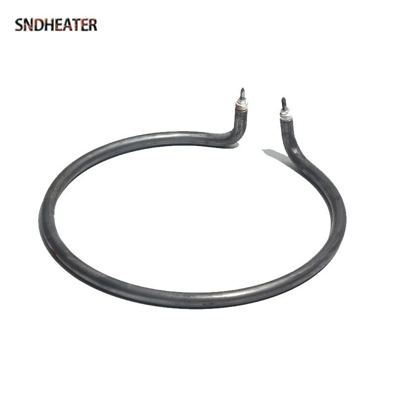 SNDHEATER 220V Elemento calefactor de aire caliente redondo Calentador de caldera circular 500W 800W Tubo de 8 mm 96/135/176 mm de diámetro. para sartén eléctrica