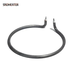 SNDHEATER 220V Round Hot Air Heating Element Circular Boiler Heater 500W 800W 8mm Tube 96/135/176MM Dia. for Electric Frying Pan