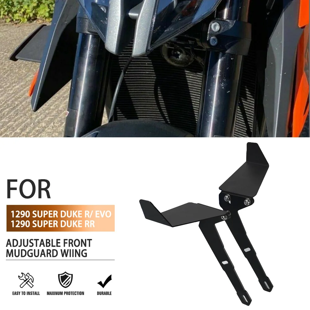 

New For 1290 Super Duke RR 2021 2022 2023 Superduke 1290RR /R Motorcycle Adjustable Front Mudguard Side Downforce Spoilers Wings