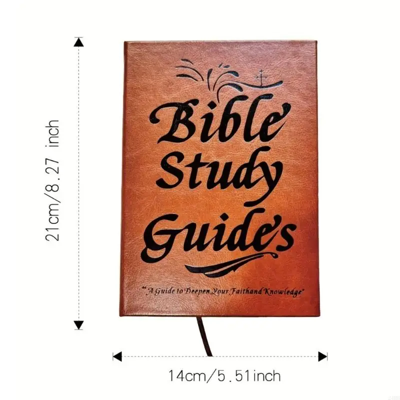 Bible Study Journal with 66 Pages Leather Bible Study Notebook For Note Taking 24BB