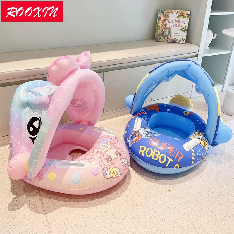 ROOXIN Baby Swimming Seat Ring Inflatable Toys Children Swim Ring Tube For Kid Swimming Seat Circle Float Swim Pool Equipment