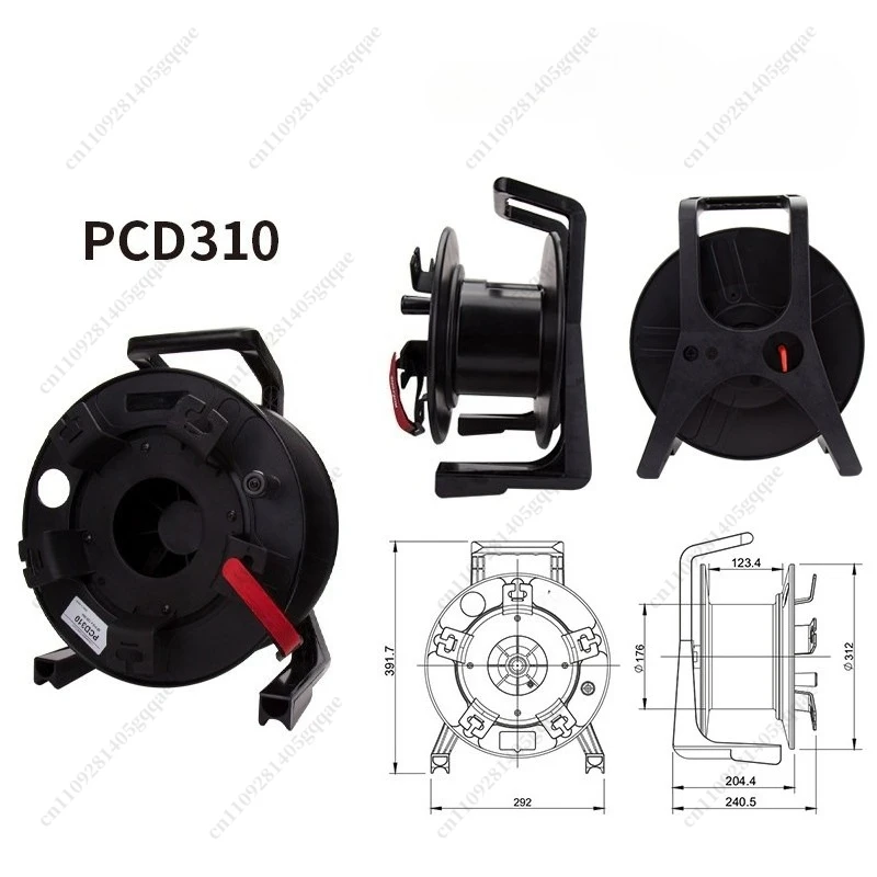 PCD235 Mobile Reel Empty Disk Retractable Cable Plastic I-wheel Network Cable Cable