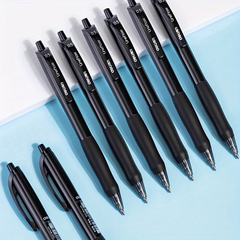 Large Capacity Simple Gel Ink Pen Office School Smooth Wirting Gel Pens Black Blue Red Color Soft Grip Witing Tools Stationery