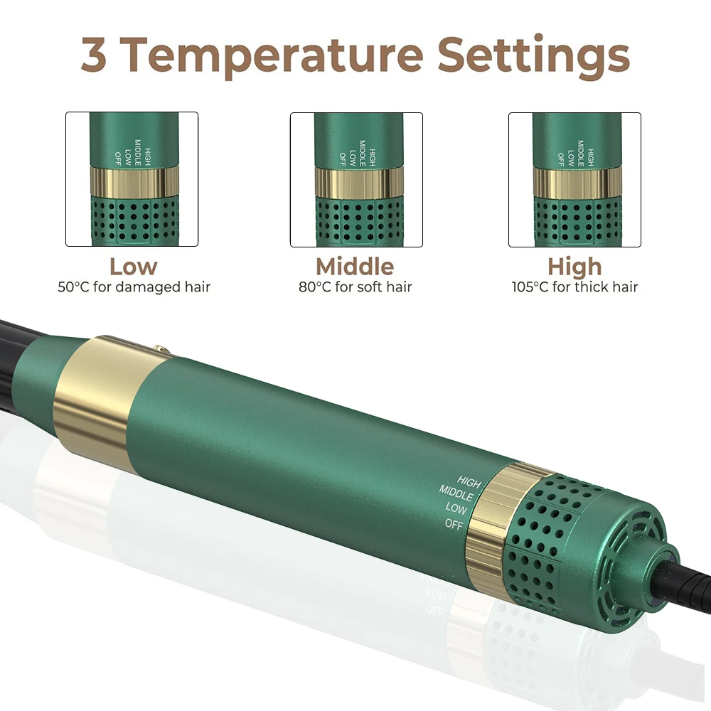 Lisapro Haartrockner bürste abnehmbares 5-in-1-Styling-und Trocknungs system, schnell trocknend, Locken glättung und Styling, automatische Locken