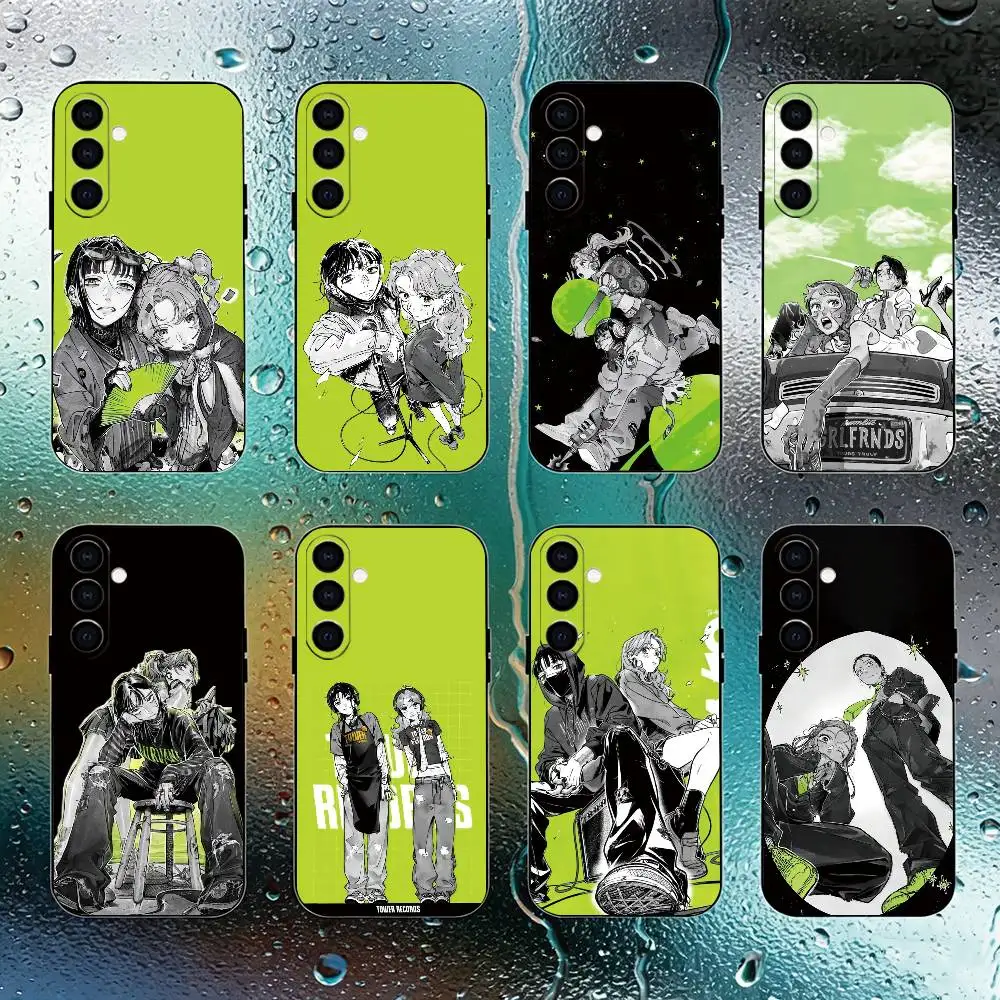 Aya Osawa Mitsuki Koga MitsuAya Phone Case For Samsung Galaxy A73,A72,A71,A70,A53,A52,A51,Soft Silicone Black Cover