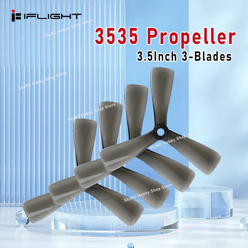 2 paia iFlight Nazgul 3535 da 3,5 pollici Cine Tri-blade/3 pale dell'elica con foro di montaggio da 5 mm per parti FPV Protek35