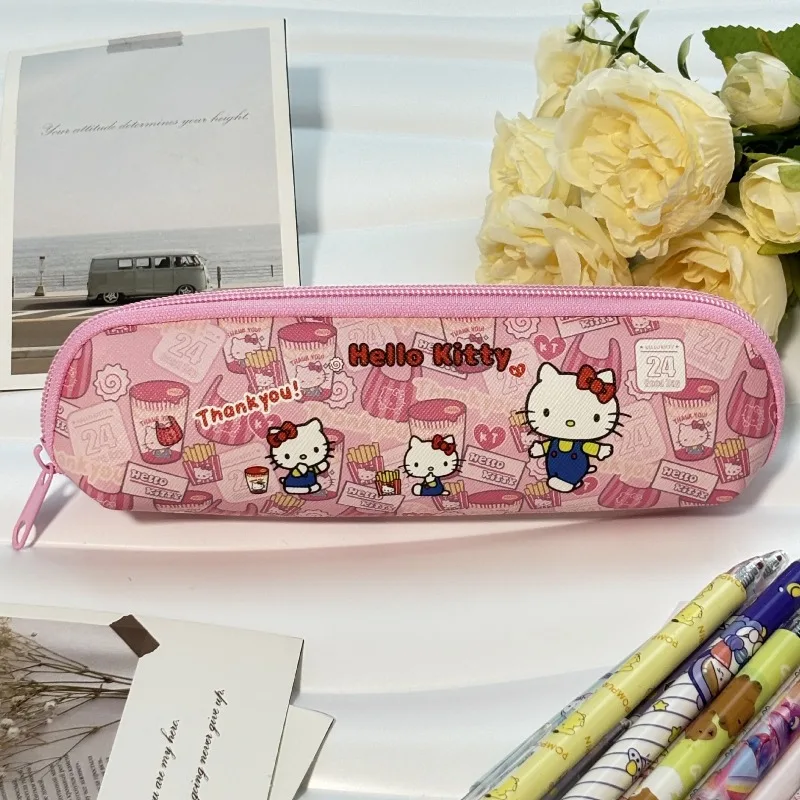 

Hello Kitty Printed Pen Bag High Beauty Cartoon Waterproof Student Large Capacity Reward Stationery Pen Box Cute Gift Wholesale