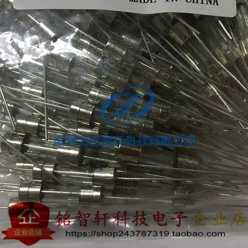 New direct insertion fuse tube with lead pins 5 * 20MM 5X20 pin fuse tube 15A 250V